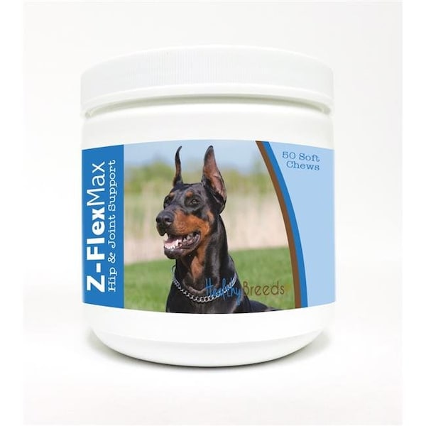 Healthy Breeds 840235106425 Doberman Pinscher Z-Flex Max Hip & Joint Soft Chews - 50 count 840235106425 - main